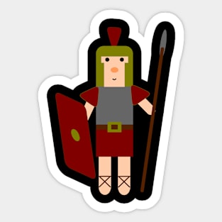 Cute Roman Soldier Legionnaire Warrior Series Sticker